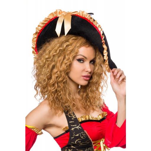 Disfraz de la mujer pirata premium rojo [4]