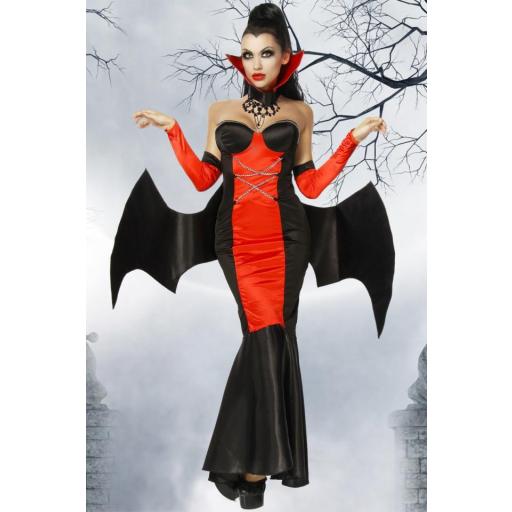 Disfraz de vampira diabólica mujer 