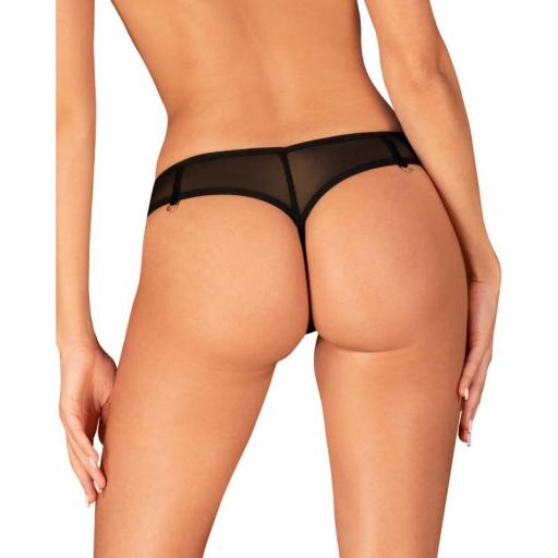 Elegante tanga Negra Clásica [1]