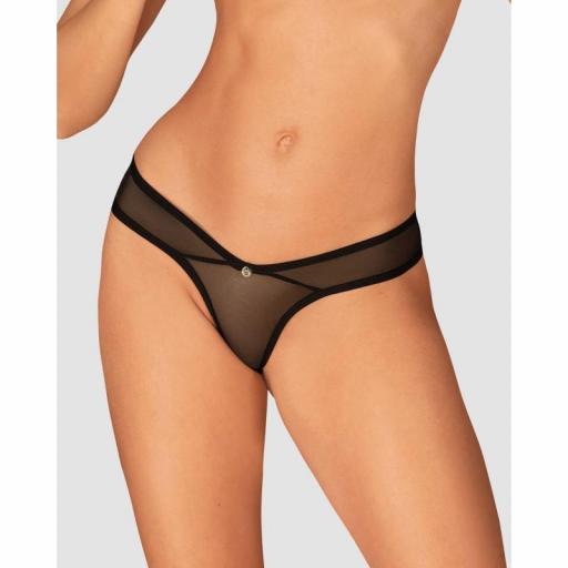 Elegante tanga Negra Clásica [8]