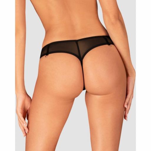 Elegante tanga Negra Clásica [9]