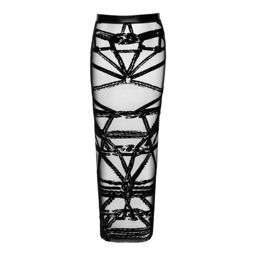 Falda larga Bondesque de flocado shibari [5]