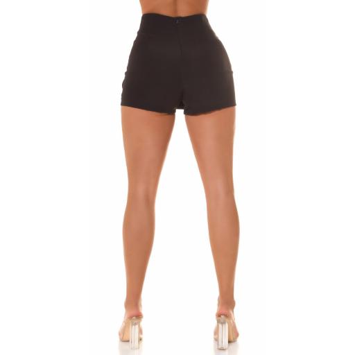 Falda short cintura alta negro [1]