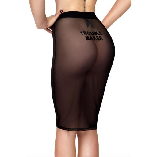 Falda tul negra traviesa ajustable [1]