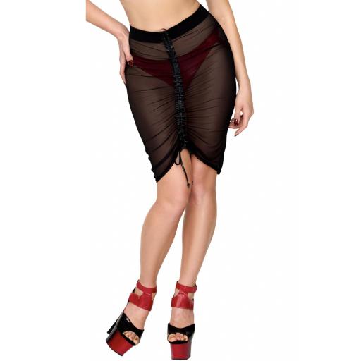 Falda tul negra traviesa ajustable [0]