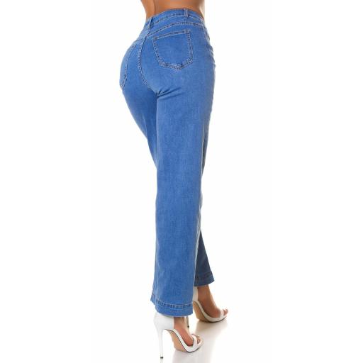 Jeans azul pierna ancha y cintura alta [2]