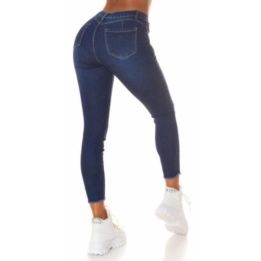 Jeans básicos con efecto Push-up azul [1]