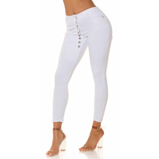 Jeans blanco marcatipazo abotonado [4]