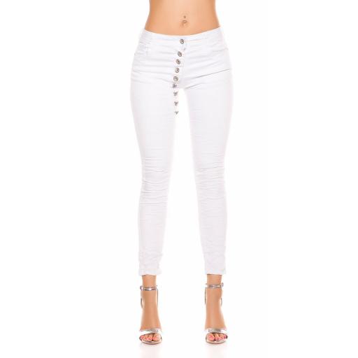 Jeans blanco marcatipazo abotonado [4]