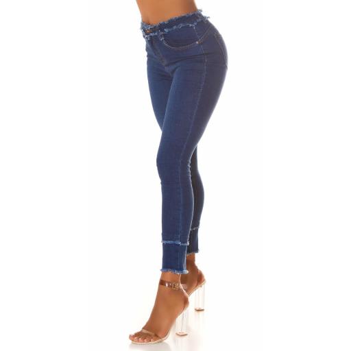 Jeans con bajo desgarrado cintura alta [5]