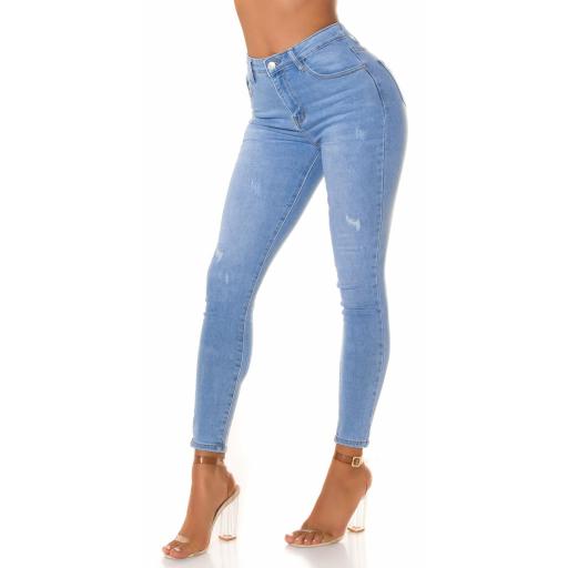 Jeans push up de cintura alta  [2]