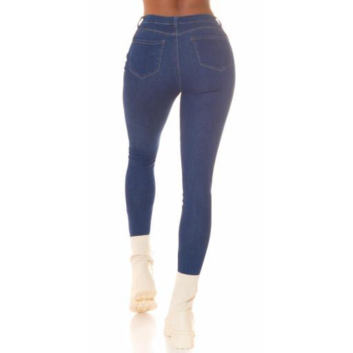 Jeans Push-Up de cintura alta azul [1]