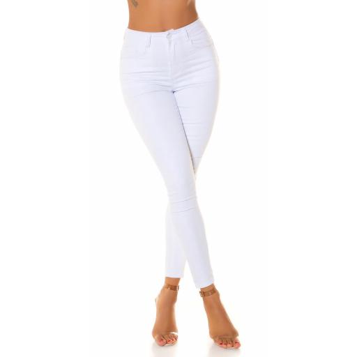  Jeans Push up de cintura alta blanco [2]
