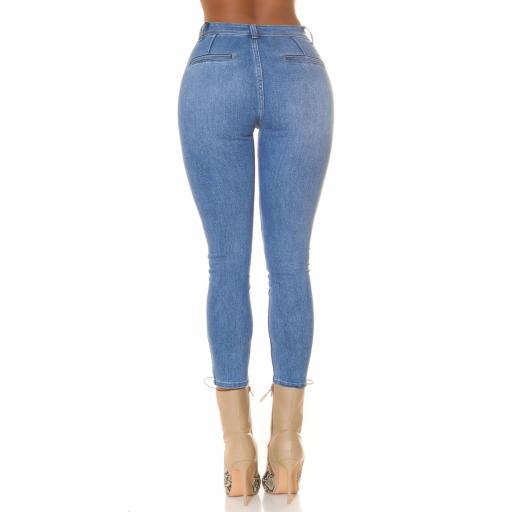 Jeans skinny azul de cintura alta [1]