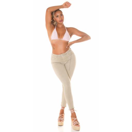 Jeans Skinny Beige Efecto Push-Up [10]