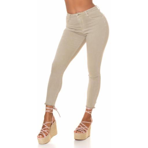 Jeans Skinny Beige Efecto Push-Up [3]