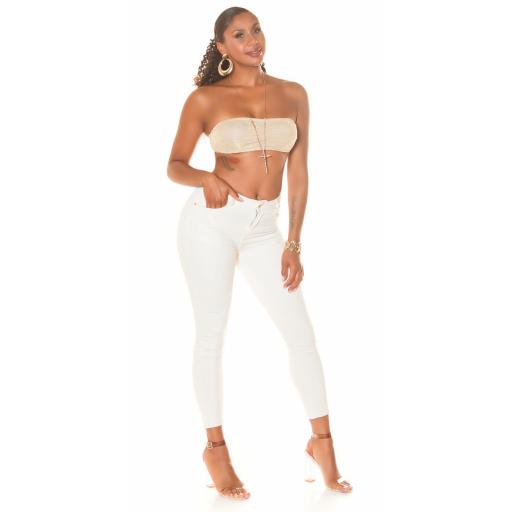 Jeans Skinny Beige Push-Up cintura alta [10]