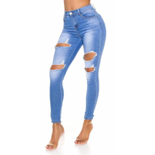 Jeans Skinny rotos para mujer [3]