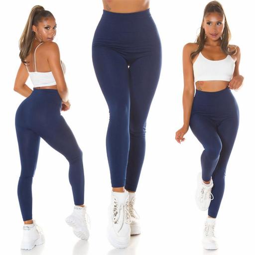 Leggings sin costura color azul