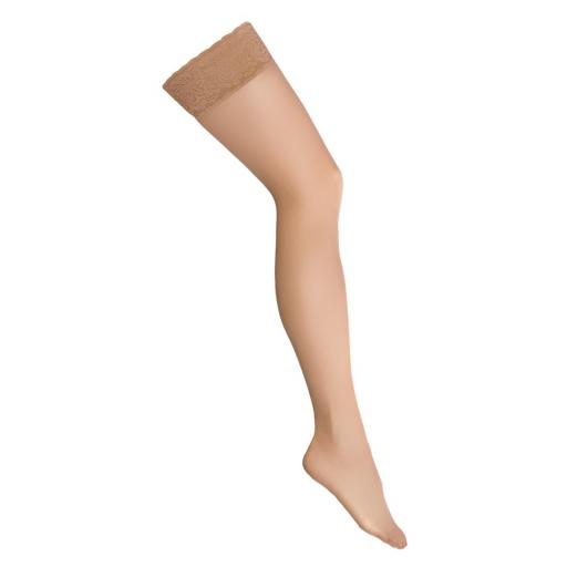 Medias básicas nude con encaje elegante [4]