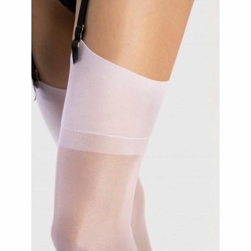 Medias blancas para Liguero sin silicona [1]