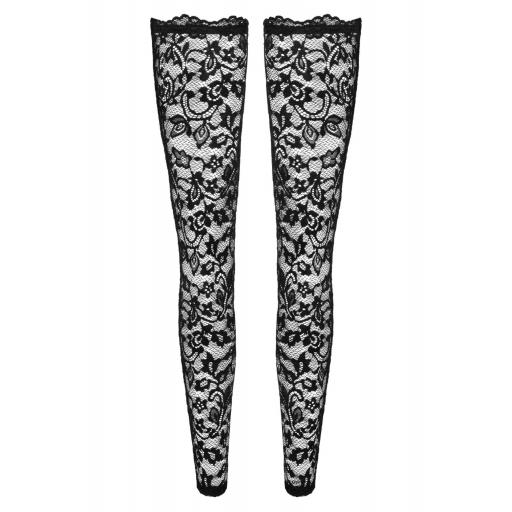 Medias de encaje con banda de silicona [4]