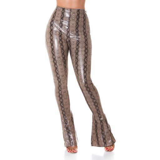 Pantalón Acampanado piel Serpiente   [1]