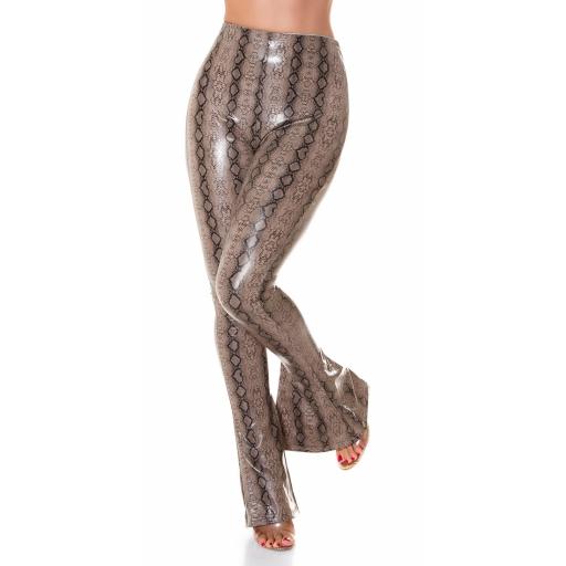 Pantalón Acampanado piel Serpiente   [5]