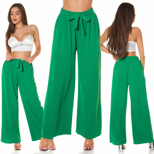 Pantalón de tela ligera verde
