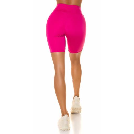 Shorts de bicicleta cintura alta rosa [1]