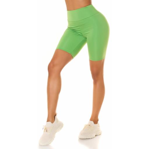 Shorts de deporte cintura alta verde [2]