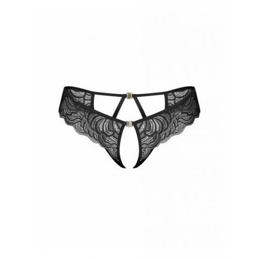 Tanga abierta de encaje con tiras joyas [6]