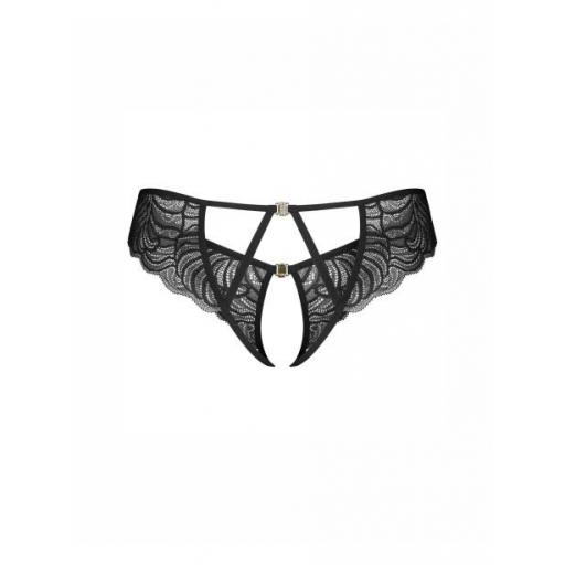 Tanga abierta de encaje con tiras joyas [7]