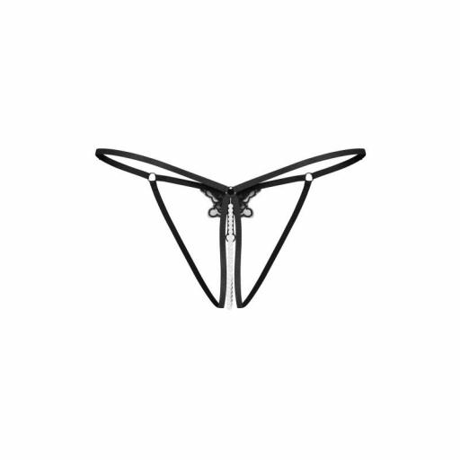 Tanga Abierto Negro placer chic [6]