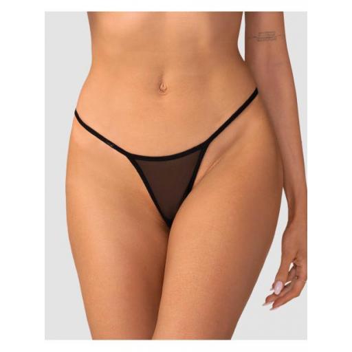 Tanga negra semitransparente encaje [2]