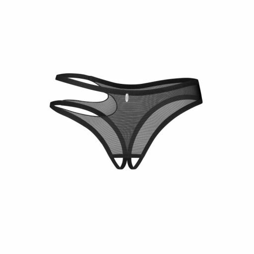 Tanga Negro Abierto Asimétrico [3]