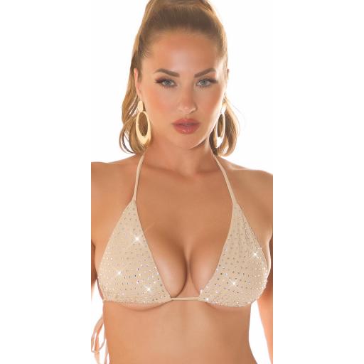 Top bikini triangular encanto Beige [8]