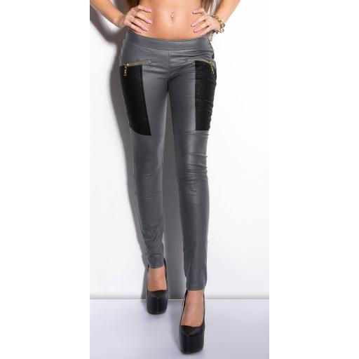 Treggings gris con cremalleras [6]