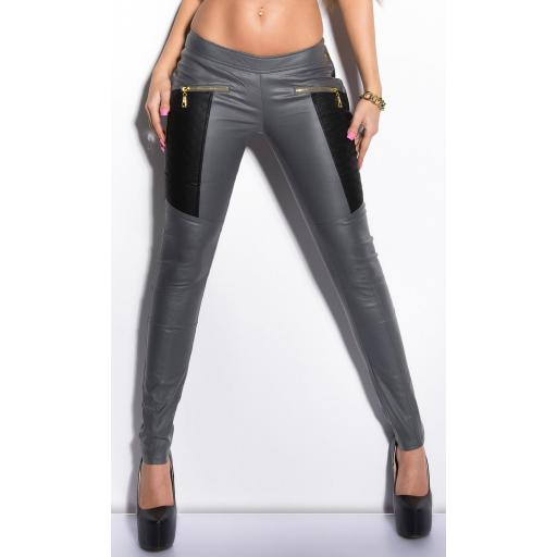 Treggings gris con cremalleras [9]