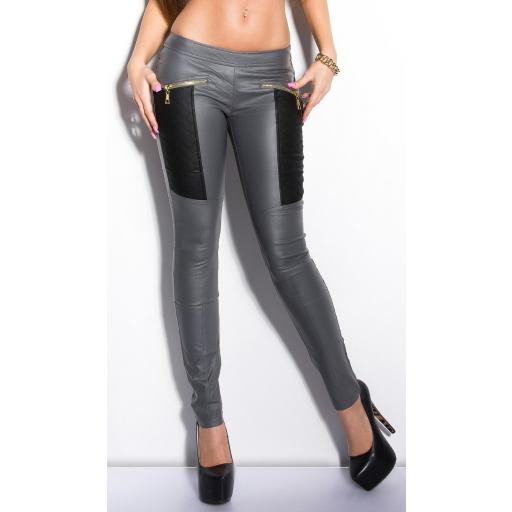 Treggings gris con cremalleras [4]