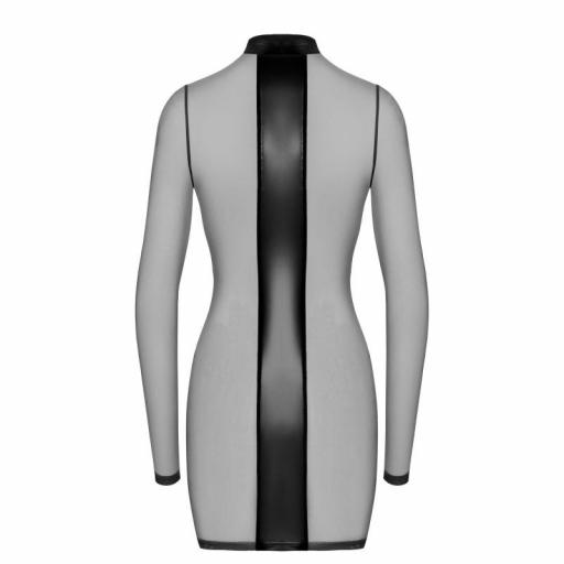 Vestido de Tul y Efecto cuero seducción  [5]