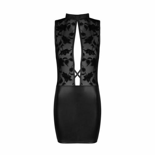 Vestido elegante negro con aberturas [9]