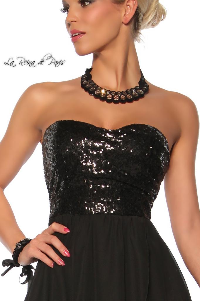 ganancia moderadamente Saqueo Comprar Vestido de fiesta La Reina de París negro Vestidos de fiesta