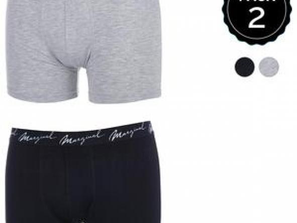 SET 2 BOXERS MARGINAL NEGRO/GRIS [0]