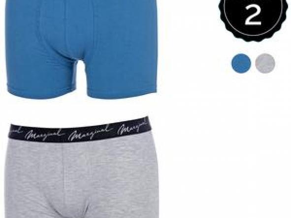 SET 2 BOXERS MARGINAL MARINO/GRIS