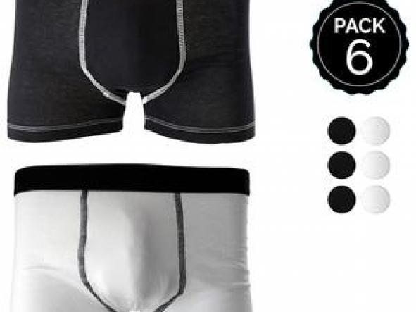 SET 6 BOXERS MARGINAL NEGRO+BLANCO