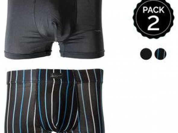 SET 2 BOXERS MARGINAL NEGRO+RAYAS [0]