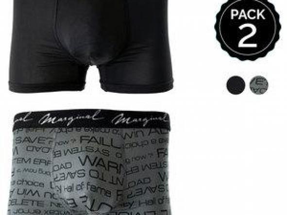 SET 2 BOXERS MARGINAL NEGRO+GRIS [0]