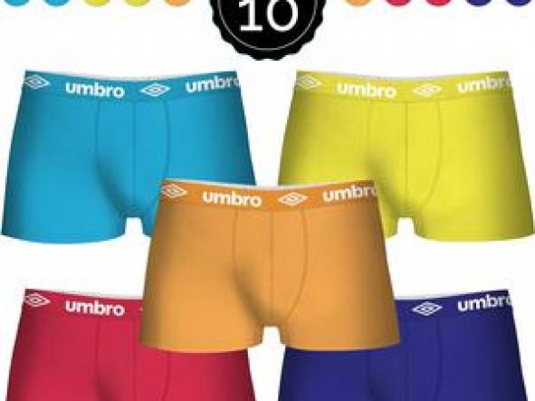 SET 10 BOXERS UMBRO MULTICOLOR