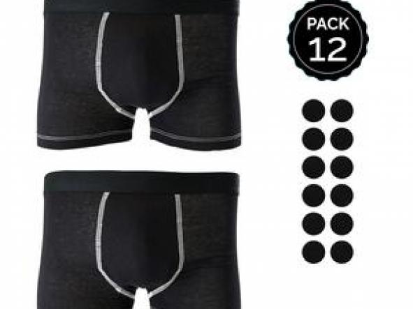 SET 12 BOXERS MARGINAL NEGRO SZ